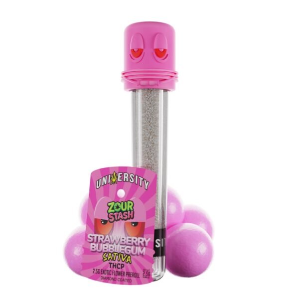 Preroll_UniversityxZourstash_StrawberryBubblegum_THCP