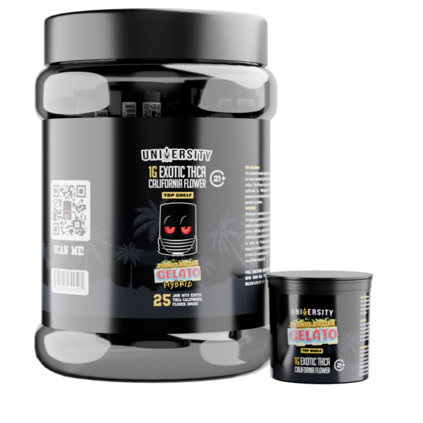 THCA 1g Flower Big Jar – PB Gelato – NO BG
